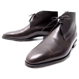 JOHN LOBB CHUKKA-SCHUHE 8.5E 42.5 MASSGESCHNEIDERTE LEDERSTIEFEL Braun