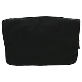 Prada-PRADA Shoulder Bag Nylon Black Auth ar7527-Black