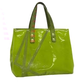 Louis Vuitton-LOUIS VUITTON Monogram Vernis Fluo Reade PM Hand Bag Orange M91905 Auth bs2127-Orange