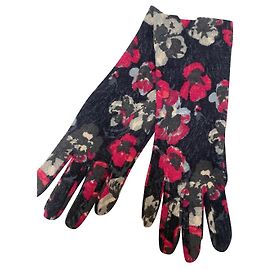 KENZO-HANDSCHUHE Schwarz Grau Fuschia