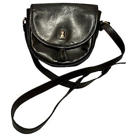 Borsa a tracolla Burberry vintage in pelle Marrone scuro