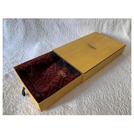 Fendi-Silk scarves-Dark red