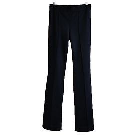 HELMUT LANG SEAMED FLARED LEGGINGS IN BLACK Black