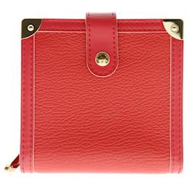 Louis Vuitton-Zip Louis Vuitton Compact-Rosso