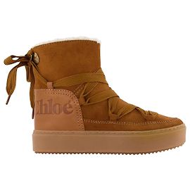 See by Chloé Bottines Charlee en Cuir/Mouton Marron Marron