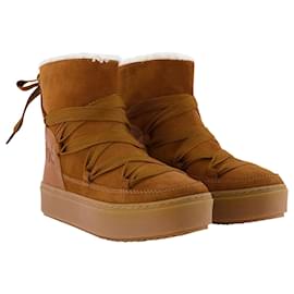 See by Chloé-Charlee Boots in Brown Leather/Shearling-Brown