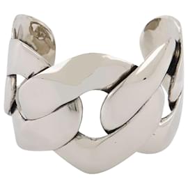 Alexander Mcqueen-Chain Cuff Earring in Silver Coated Brass-Silvery,Metallic