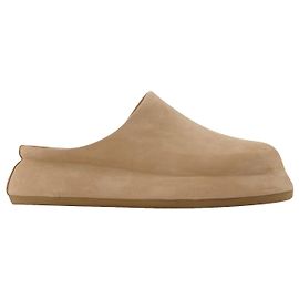 Jacquemus Mules Bricciola in Pelle Beige Beige