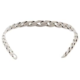 Alexander Mcqueen-Chain Choker Necklace in Silver-Silvery,Metallic