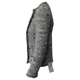 Isabel Marant Etoile-Isabel Marant Etoile Double-Breasted Jacket in Grey Acrylic-Grey