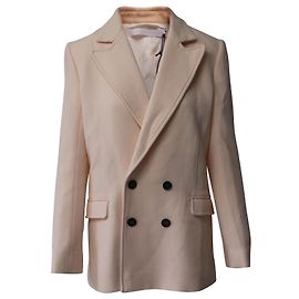 Veste à Poitrine Doublée Gilroy Roland Mouret en Laine Rose Pastel Autre