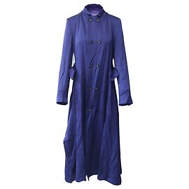 Roland Mouret gefütterter Brustmantel aus blauem Acryl Blau