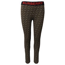 Burberry Legging Stretch com estampa de monograma em poliamida marrom Outro