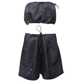 Staud Summer Set in Black Recycled Nylon  Black