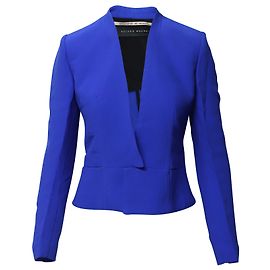 Roland Mouret Cropped-Blazer aus blauer Wolle Blau