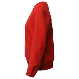 Jil Sander-Jil Sander Pullover mit V-Ausschnitt aus rotem Polyester-Rot