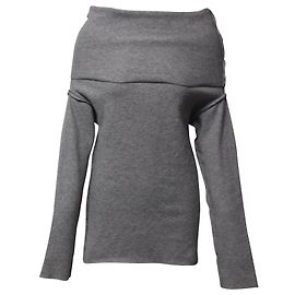 Joseph Pull à Epaule Dénudée en Laine Grise Gris