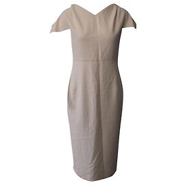 Midikleid von Roland Mouret aus Polyester in Pastellrosa Pink Andere