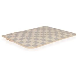 Louis Vuitton-Louis Vuitton Damier Azur Neverfull Pochette-Branco