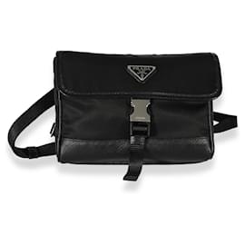 Prada-Prada Black Re-nylon & Saffiano Leather Smartphone Case -Black