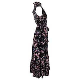 Sandro-Sandro Bouna Sleeveless Midi Dress In Floral Print Viscose-Other