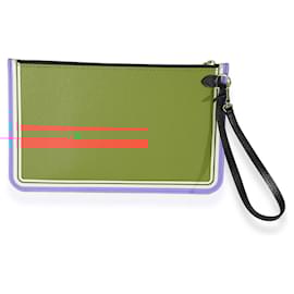 Louis Vuitton-Jogo Louis Vuitton vermelho e multicolorido em canvas Monogram Pochette Neverfull-Vermelho