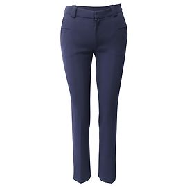Roland Mouret Holway Slim Trousers in Navy Blue Polyester Navy blue