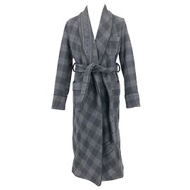 Dolce & Gabbana Dolce Gabbana Mantel aus grauer Wolle mit Taillengürtel Grau
