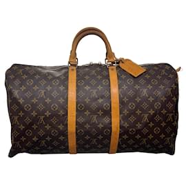 Louis Vuitton-Louis Vuitton Monograma Keepall 55 Boston Bag M41424 Autenticação de LV 31670-Outro