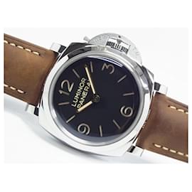 Panerai-PANERAI Luminor1950 3 DAY'S 47 MM PAM00372 V series Genuine goods Mens-Silvery