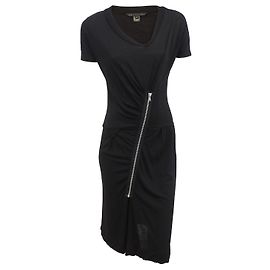 Vestido midi assimétrico de lã Marc by Marc Jacobs em preto XS Preto