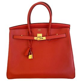 Hermès BIRKIN 35 EPSOM ROSE JAIPUR Rose Rouge