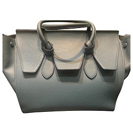Céline Tie Bag Small Bleu Clair Cuir Bleu clair