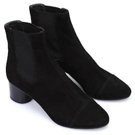 Isabel Marant Etoile-ISABEL MARANT ETOILE New black suede boots Danae T37 IT-Black