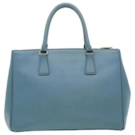 Prada-PRADA Safiano Leather Hand Bag 2way Light Blue Auth 31505-Light blue