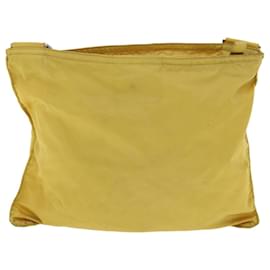 Prada-PRADA Shoulder Bag Nylon Yellow Auth cl179-Yellow