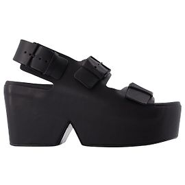 Robert Clergerie Sandali Elva in Pelle Nera Nero