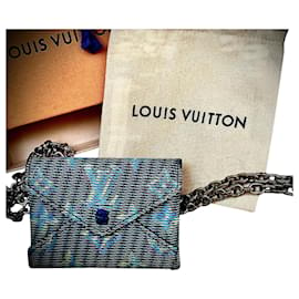 Louis Vuitton-Collar Louis Vuitton Limited Kirigami LV Pop con holograma-Azul