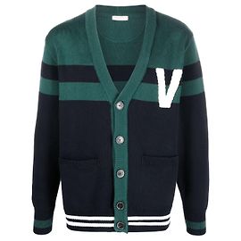 Valentino Garavani Valentino Cardigan VLogo en maille Blue
