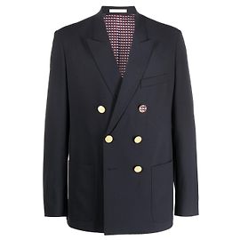 Valentino Garavani Blazer com abotoamento duplo Valentino Azul