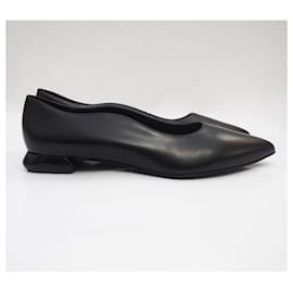 Gino Rossi-Gino Rossi leather ballet flats in black Size 39,5-Black