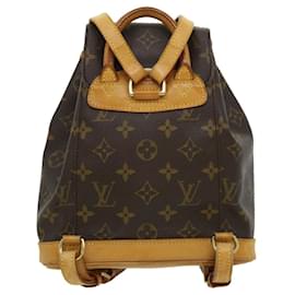 Louis Vuitton-LOUIS VUITTON Monogram Montsouris PM Mochila M51137 LV Auth ar7551-Outro