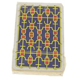 Hermès-HERMES Playing Cards paper 2Set Red Blue Auth ki2231-Red,Blue