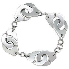 Pulseira Dinh Van "Algemas R20"em prata. Outro