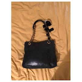 Lanvin-Lanvin Happy Leopard model handbag-Blue,Leopard print