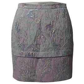 Sandro Paris Jacquard-Minirock aus mehrfarbigem Polyester Andere Python drucken