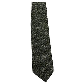 Giorgio Armani Corbata estampada verde oscuro Verde