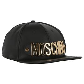 Moschino Leather Logo Plaque Hat Multiple colors