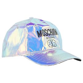 Moschino Iridescent Smiley Logo Hat Multiple colors