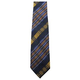 Gravata listrada azul e dourada Kenzo Azul